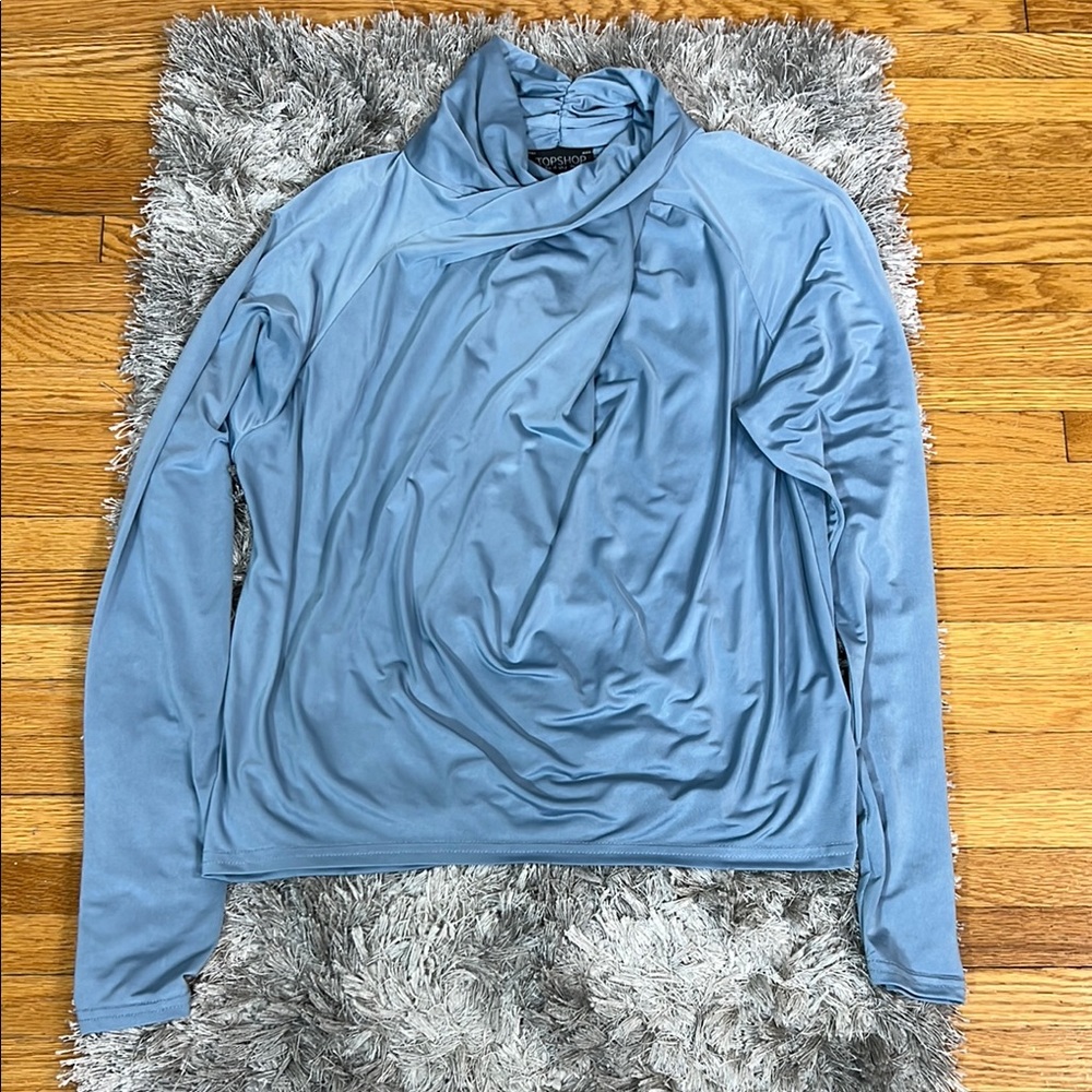 TopShop Elegant Blue Top